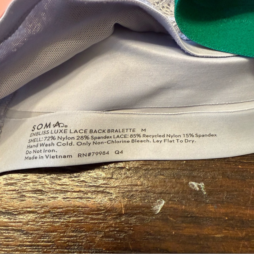 Lot of 3 Soma Enbliss Luxe Lace Back Bralette M - Picture 10 of 10